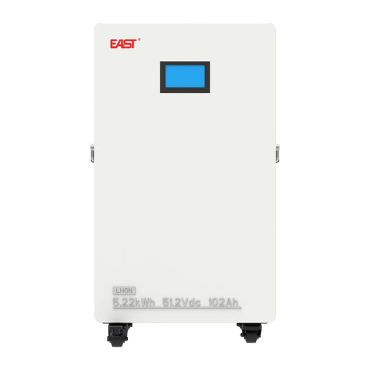 EAST 5.22kWh wall-mounted LiFePO4 home battery IP65, front view, MyEnergy Solutions Sri Lanka